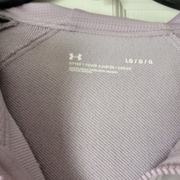 Women's Under Armour Workout Set Hooded Jacket & Leggings Size L & XL Lavender - Picture 5 of 10